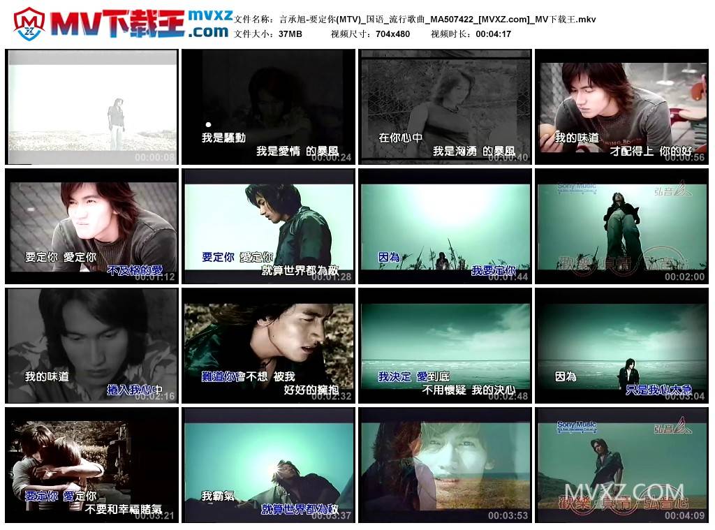 言承旭-要定你(MTV)_国语_流行歌曲_MA507422